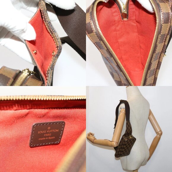 LOUIS VUITTON Damier Ebene Geronimos Shoulder Bag N51994 LV Auth 62998A - Picture 14 of 15